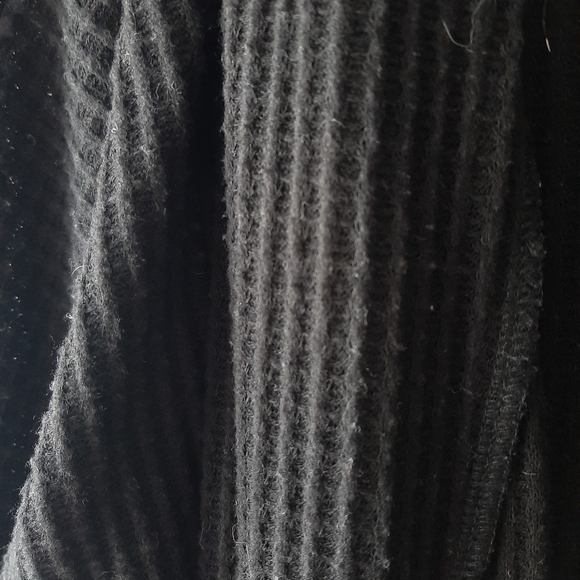 Maurices black waffle knit cardigan xxl - Picture 2 of 3